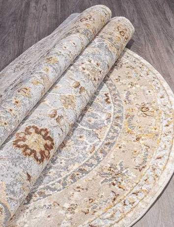 Турецкий ковер OPERA-6033C-BEIGE-GREY-OVAL