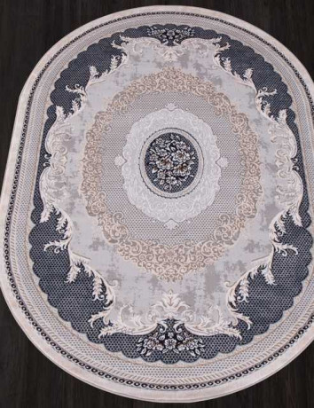 Турецкий ковер BABIL-34814-030-BLUE-OVAL