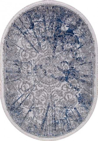 Турецкий ковер MOROCCO-AS-786-NAVY-GREY-OVAL