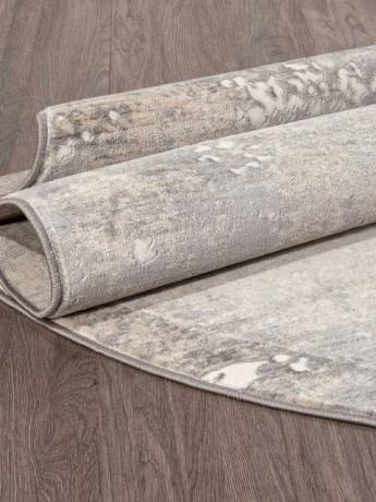 Ковёр ATLANTIS-D996-CREAM-GRAY-OVAL