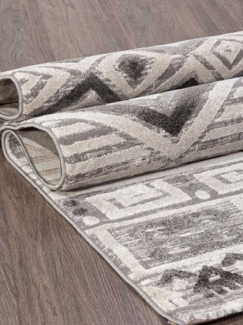 Турецкий ковер ECLIPSE-QP002-WHITE-D-GRAY-STAN