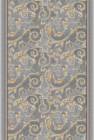 Дорожка паласная Вензель Серый