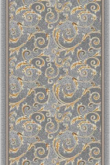 Дорожка паласная Вензель Серый