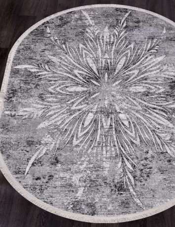 Турецкий ковер MOROCCO-AS-796-GREY-BLACK-OVAL