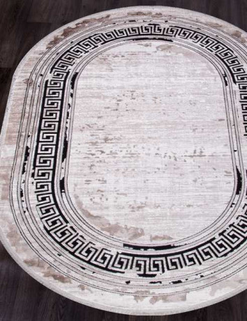 Турецкий ковер RAMIYA-18729S-D-BEIGE-IVORY-OVAL