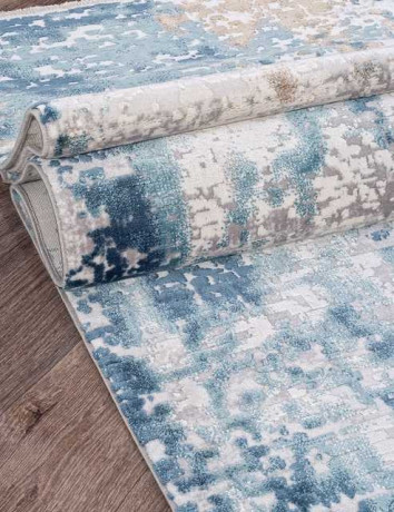 Турецкий ковер ALLURES-12004-CREAM-BLUE-STAN