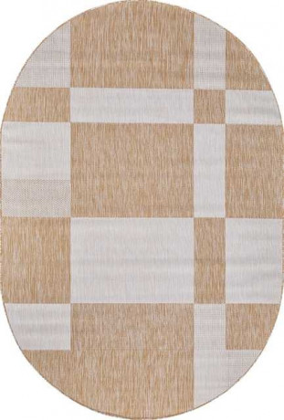Ковёр VEGAS-S005-BEIGE-OVAL