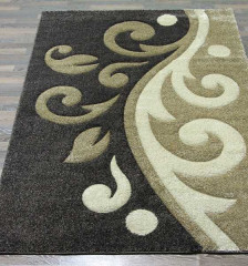 Прямоугольный ковер PLATINUM T621 D.BEIGE-BROWN