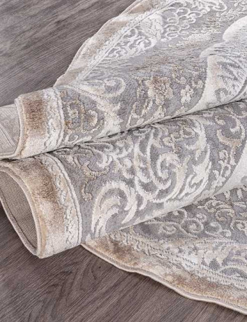 Турецкий ковер ARMINA-03880C-GREY-BROWN-OVAL