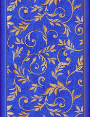 Дорожка паласная Вензель синий