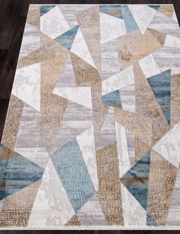 Турецкий ковер ALLURES-12009-CREAM-BLUE-STAN