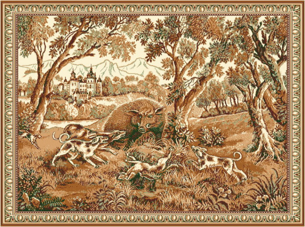 Российские ковры Фауна №2