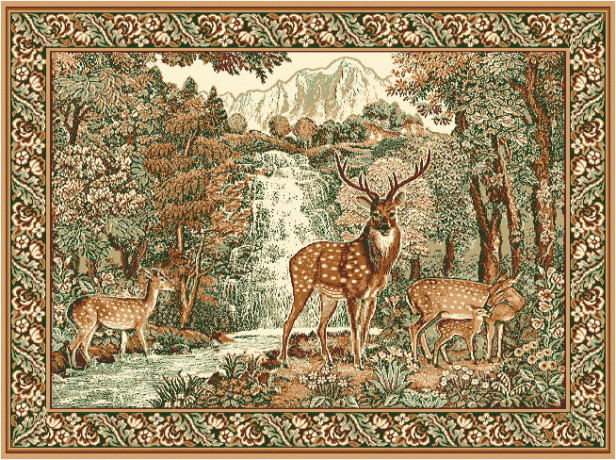 Российские ковры Фауна №3