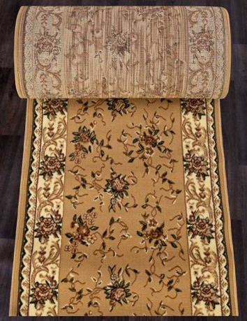 Ковровая дорожка (тканная) Diana 9 бежевый