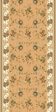 Ковровая дорожка (тканная) Diana 9 бежевый