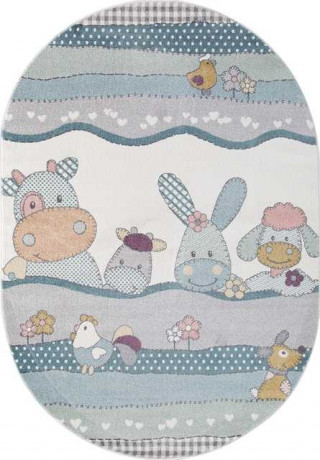 Ковёр SOFIT-2484-LIGHT-CREAM-OVAL