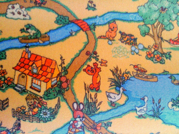 Палас детский ''Ручеек Бежевый''