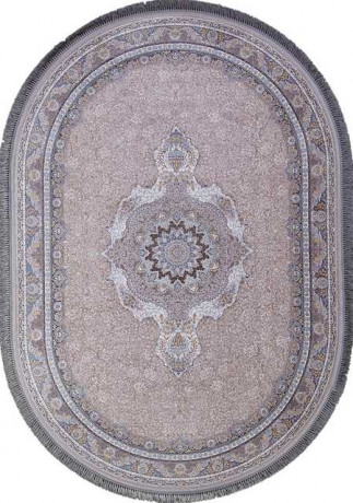 Иранский ковер FARSI 1200 G252-LIGHT-GRAY-OVAL