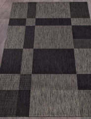 Ковёр VEGAS-S005-D-GRAY-BLACK-STAN