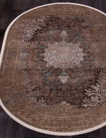 Иранский ковер NOYAN-6112-BROWN-OVAL