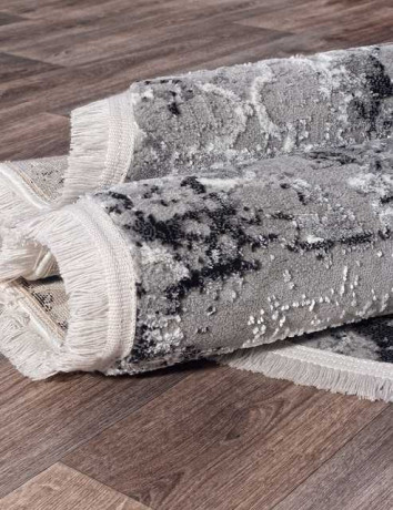 Турецкий ковер MOROCCO-NP-250-GREY-BLACK-OVAL