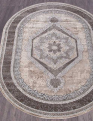 Турецкий ковер ARMINA-04037C-GREY-BROWN-OVAL