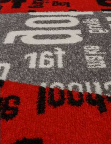 Ковёр RIO C081-GRAY-RED-STAN