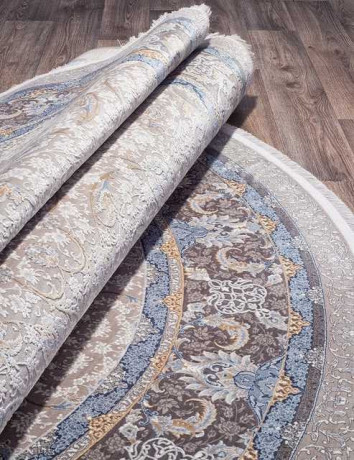 Иранский ковер NOYAN-7022-GRAY-OVAL