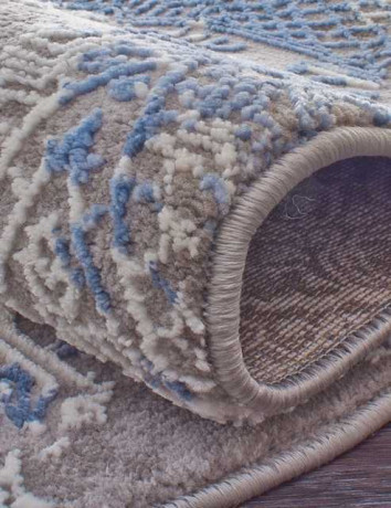 Турецкий ковер ARMINA-03851A-BLUE-BLUE-OVAL