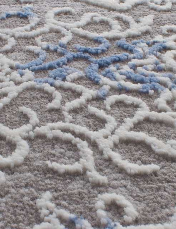 Турецкий ковер ARMINA-03851A-BLUE-BLUE-OVAL