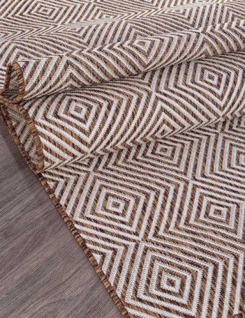 Ковёр VEGAS-S006-CREAM-BROWN-STAN