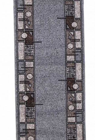Ковровая дорожка (тканная) Diana 4 серый