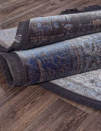 Иранский ковер NOYAN-7312-GRAY-OVAL