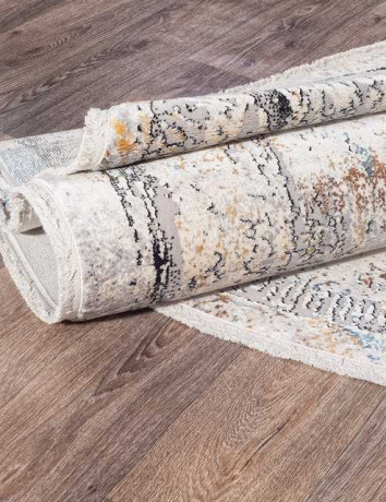 Турецкий ковер ERVA-18106-L-GRAY-D-GRAY-OVAL