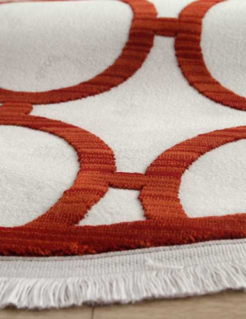 Турецкий ковер SARDES-TRUVA-08421R-RED-RED-DAIRE