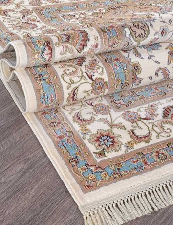 Ковёр ARAVIA-D158-CREAM-BLUE-STAN
