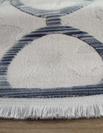 Турецкий ковер SARDES-TRUVA-08421T-BLUE-BLUE-DAIRE