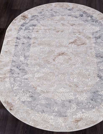 Турецкий ковер TOKIO-15503A-BEIGE-GREY-OVAL