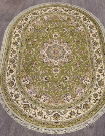 Ковёр ARAVIA-D158-GREEN-OVAL