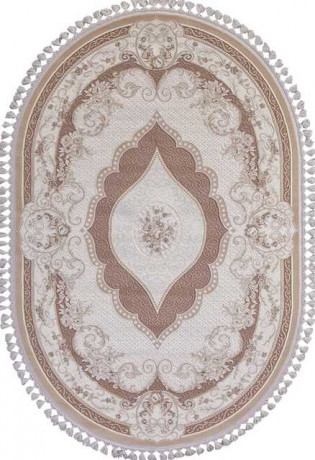 Турецкий ковер HUNKAR-7921-BROWN-BROWN-OVAL