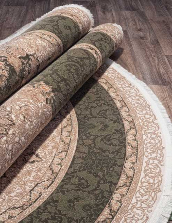 Иранский ковер NOYAN-8012-CREAM-OVAL