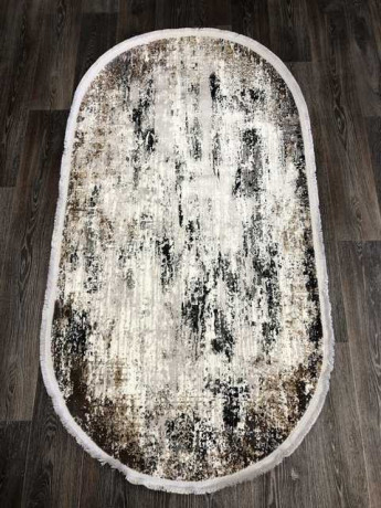 Турецкий ковер DOKU-9347A-CREAM-BEIGE-OVAL