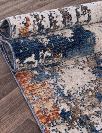 Турецкий ковер ZEUS-B2091A-IVORY-D-BLUE-STAN