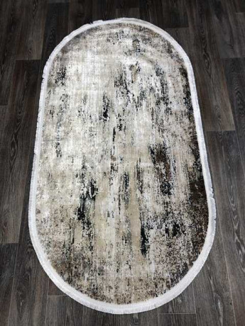 Турецкий ковер DOKU-9347B-GREY-BROWN-OVAL