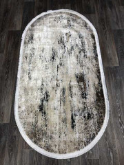 Турецкий ковер DOKU-9347B-GREY-BROWN-OVAL