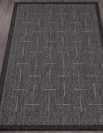 Ковёр VEGAS-S008-BLACK-GRAY-STAN