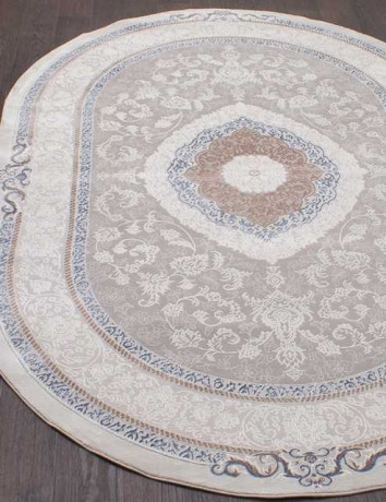 Турецкий ковер ARMINA-03874A-BLUE-BLUE-OVAL