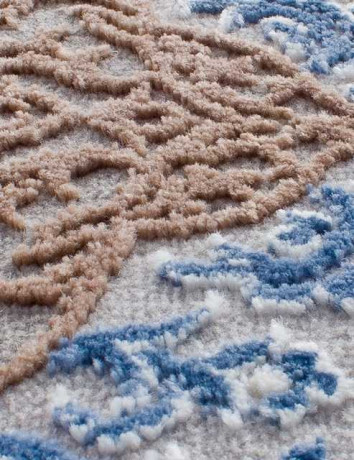 Турецкий ковер ARMINA-03874A-BLUE-BLUE-OVAL