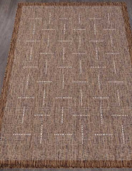 Ковёр VEGAS-S008-BROWN-CREAM-STAN