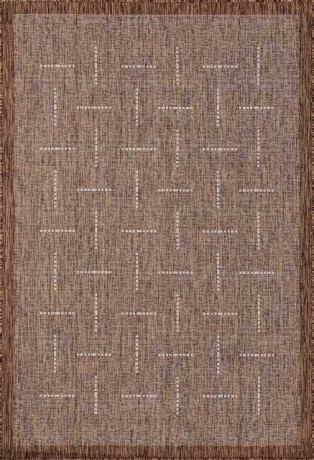 Ковёр VEGAS-S008-BROWN-CREAM-STAN